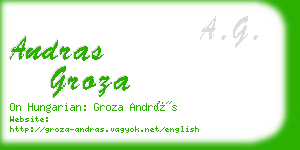 andras groza business card